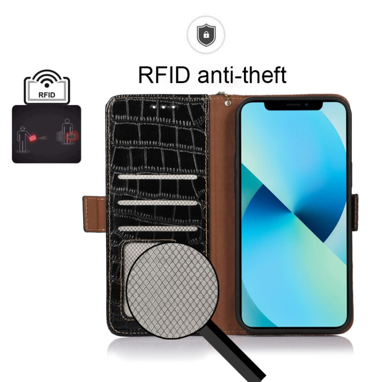 Custodia per telefono in pelle di vacchetta di coccodrillo, For Xiaomi Redmi 10C / 10 India, For Xiaomi Redmi K40S, For Xiaomi Redmi K50 / K50 Pro, For Xiaomi Redmi K50 Gaming, For Xiaomi Redmi Note 11 4G/11S 4G Global                                  ...