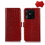 Custodia per telefono in pelle di vacchetta di coccodrillo, For Xiaomi Redmi 10C / 10 India, For Xiaomi Redmi K40S, For Xiaomi Redmi K50 / K50 Pro, For Xiaomi Redmi K50 Gaming, For Xiaomi Redmi Note 11 4G/11S 4G Global                                  ...