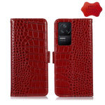 Custodia per telefono in pelle di vacchetta di coccodrillo, For Xiaomi Redmi 10C / 10 India, For Xiaomi Redmi K40S, For Xiaomi Redmi K50 / K50 Pro, For Xiaomi Redmi K50 Gaming, For Xiaomi Redmi Note 11 4G/11S 4G Global                                  ...