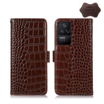 Custodia per telefono in pelle di vacchetta di coccodrillo, For Xiaomi Redmi 10C / 10 India, For Xiaomi Redmi K40S, For Xiaomi Redmi K50 / K50 Pro, For Xiaomi Redmi K50 Gaming, For Xiaomi Redmi Note 11 4G/11S 4G Global                                  ...