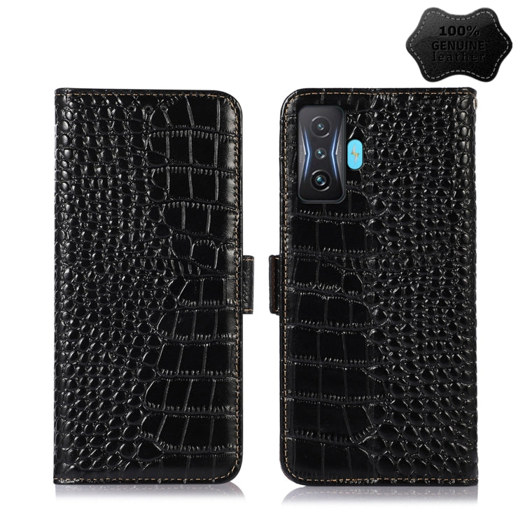 Custodia per telefono in pelle di vacchetta di coccodrillo, For Xiaomi Redmi 10C / 10 India, For Xiaomi Redmi K40S, For Xiaomi Redmi K50 / K50 Pro, For Xiaomi Redmi K50 Gaming, For Xiaomi Redmi Note 11 4G/11S 4G Global                                  ...