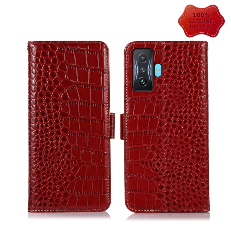Custodia per telefono in pelle di vacchetta di coccodrillo, For Xiaomi Redmi 10C / 10 India, For Xiaomi Redmi K40S, For Xiaomi Redmi K50 / K50 Pro, For Xiaomi Redmi K50 Gaming, For Xiaomi Redmi Note 11 4G/11S 4G Global                                  ...