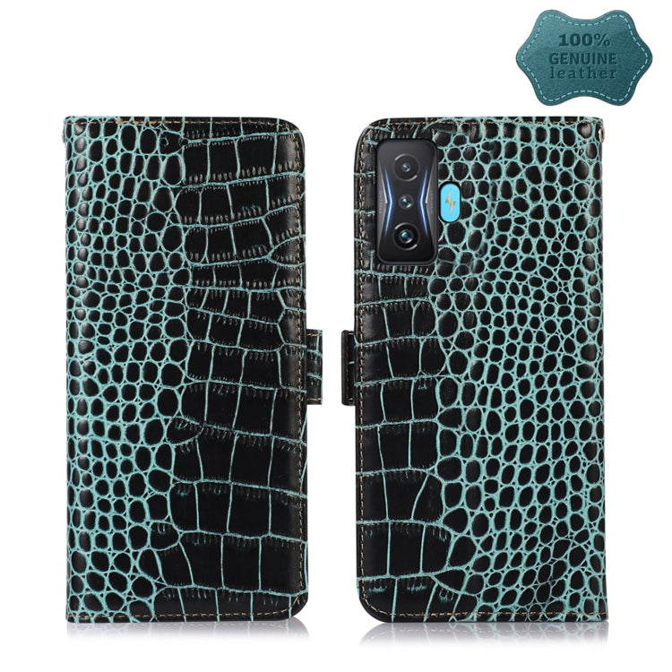 Custodia per telefono in pelle di vacchetta di coccodrillo, For Xiaomi Redmi 10C / 10 India, For Xiaomi Redmi K40S, For Xiaomi Redmi K50 / K50 Pro, For Xiaomi Redmi K50 Gaming, For Xiaomi Redmi Note 11 4G/11S 4G Global                                  ...