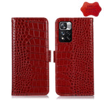 Custodia per telefono in pelle di vacchetta di coccodrillo, For Xiaomi Redmi 10C / 10 India, For Xiaomi Redmi K40S, For Xiaomi Redmi K50 / K50 Pro, For Xiaomi Redmi K50 Gaming, For Xiaomi Redmi Note 11 4G/11S 4G Global                                  ...