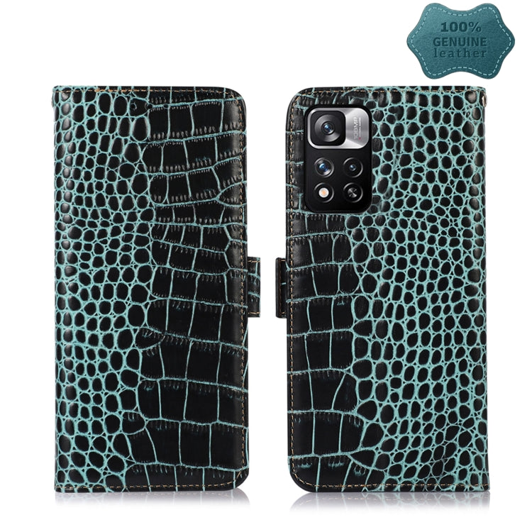 Custodia per telefono in pelle di vacchetta di coccodrillo, For Xiaomi Redmi 10C / 10 India, For Xiaomi Redmi K40S, For Xiaomi Redmi K50 / K50 Pro, For Xiaomi Redmi K50 Gaming, For Xiaomi Redmi Note 11 4G/11S 4G Global                                  ...