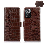Custodia per telefono in pelle di vacchetta di coccodrillo, For Xiaomi Redmi 10C / 10 India, For Xiaomi Redmi K40S, For Xiaomi Redmi K50 / K50 Pro, For Xiaomi Redmi K50 Gaming, For Xiaomi Redmi Note 11 4G/11S 4G Global                                  ...