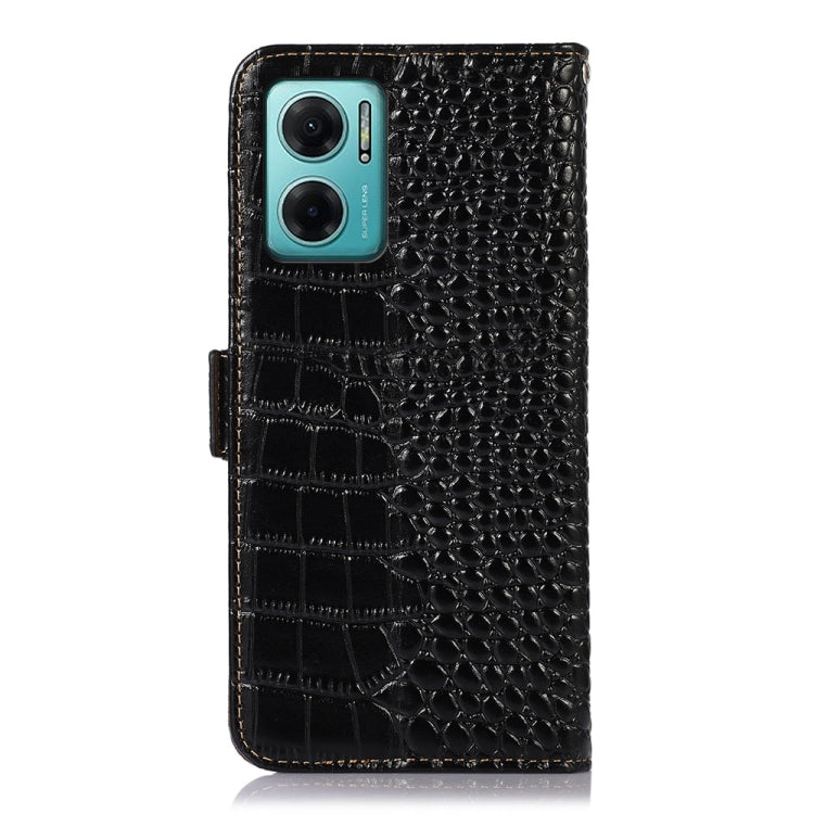 Custodia per telefono in pelle di vacchetta di coccodrillo, For Xiaomi Redmi Note 11E / 10 5G, For Xiaomi Poco M4 Pro 4G, For Xiaomi Poco X4 Pro 5G