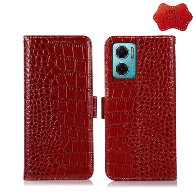 Custodia per telefono in pelle di vacchetta di coccodrillo, For Xiaomi Redmi Note 11E / 10 5G, For Xiaomi Poco M4 Pro 4G, For Xiaomi Poco X4 Pro 5G