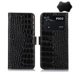 Custodia per telefono in pelle di vacchetta di coccodrillo, For Xiaomi Redmi Note 11E / 10 5G, For Xiaomi Poco M4 Pro 4G, For Xiaomi Poco X4 Pro 5G