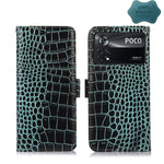 Custodia per telefono in pelle di vacchetta di coccodrillo, For Xiaomi Redmi Note 11E / 10 5G, For Xiaomi Poco M4 Pro 4G, For Xiaomi Poco X4 Pro 5G