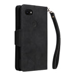 Rivetto Fibbia 9 carte Custodia per telefono in pelle a tre pieghe, For Google Pixel 3A, For Google Pixel 3A XL, For Google Pixel 4, For Google Pixel 4A 4G