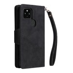 Rivetto Fibbia 9 carte Custodia per telefono in pelle a tre pieghe, For Google Pixel 4A 5G, For Google Pixel 4 XL, For Google Pixel 6, For Google Pixel 6 Pro