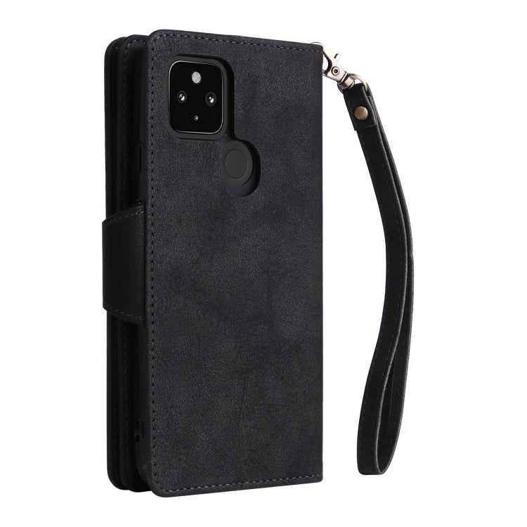Rivetto Fibbia 9 carte Custodia per telefono in pelle a tre pieghe, For Google Pixel 4A 5G, For Google Pixel 4 XL, For Google Pixel 6, For Google Pixel 6 Pro