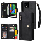 Rivetto Fibbia 9 carte Custodia per telefono in pelle a tre pieghe, For Google Pixel 4A 5G, For Google Pixel 4 XL, For Google Pixel 6, For Google Pixel 6 Pro