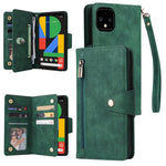 Rivetto Fibbia 9 carte Custodia per telefono in pelle a tre pieghe, For Google Pixel 4A 5G, For Google Pixel 4 XL, For Google Pixel 6, For Google Pixel 6 Pro