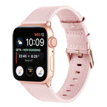 Cinturino in vera pelle a vita piccola per Apple Watch Series, 7 41mm / 6&SE&5&4 40mm / 3&2&1 38mm, 7 45mm / 6&SE&5&4 44mm / 3&2&1 42mm