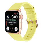 Cinturino in vera pelle a vita piccola per Apple Watch Series, 7 41mm / 6&SE&5&4 40mm / 3&2&1 38mm, 7 45mm / 6&SE&5&4 44mm / 3&2&1 42mm