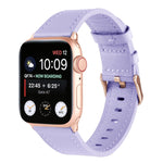 Cinturino in vera pelle a vita piccola per Apple Watch Series, 7 41mm / 6&SE&5&4 40mm / 3&2&1 38mm, 7 45mm / 6&SE&5&4 44mm / 3&2&1 42mm