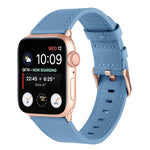 Cinturino in vera pelle a vita piccola per Apple Watch Series, 7 41mm / 6&SE&5&4 40mm / 3&2&1 38mm, 7 45mm / 6&SE&5&4 44mm / 3&2&1 42mm
