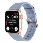 Cinturino in vera pelle a vita piccola per Apple Watch Series, 7 41mm / 6&SE&5&4 40mm / 3&2&1 38mm, 7 45mm / 6&SE&5&4 44mm / 3&2&1 42mm