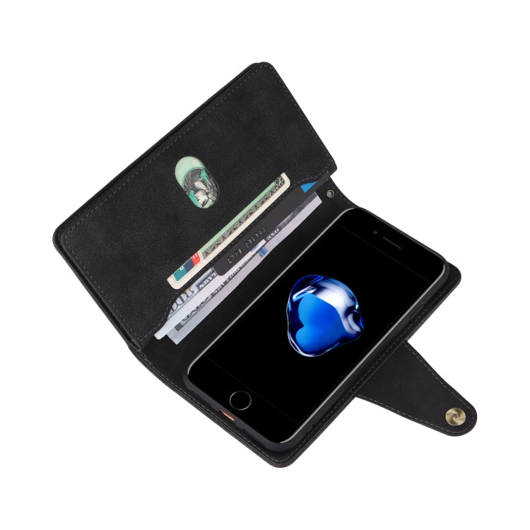 Custodia portafoglio in pelle a tre pieghe per iPhone 7/8/SE 2020