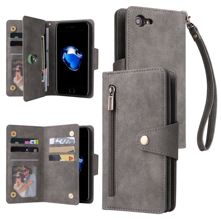 Custodia portafoglio in pelle a tre pieghe per iPhone 7/8/SE 2020