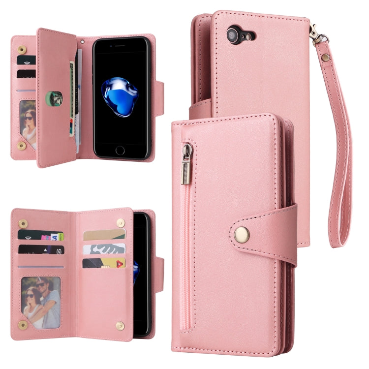 Custodia portafoglio in pelle a tre pieghe per iPhone 7/8/SE 2020