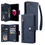 Custodia portafoglio in pelle a tre pieghe per iPhone 7/8/SE 2020