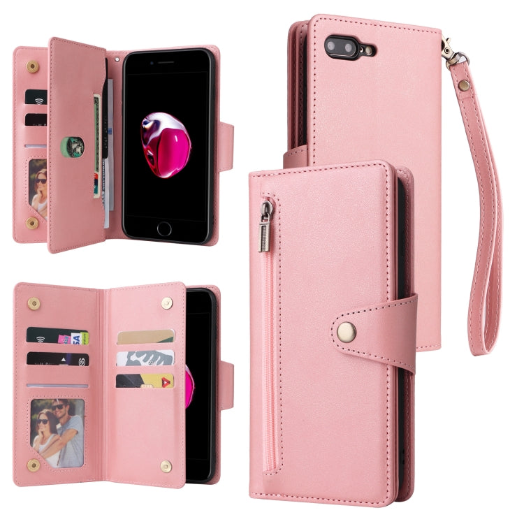 Custodia portafoglio in pelle a tre pieghe per iPhone 7/8/SE 2020