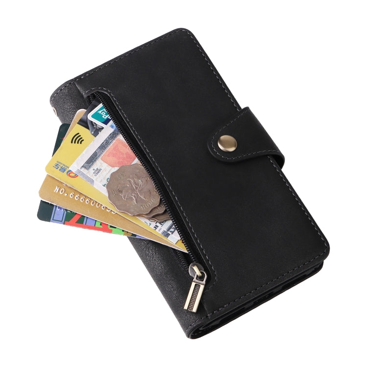 Custodia portafoglio in pelle 9 carte per iPhone XR