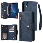 Custodia portafoglio in pelle 9 carte per iPhone XR