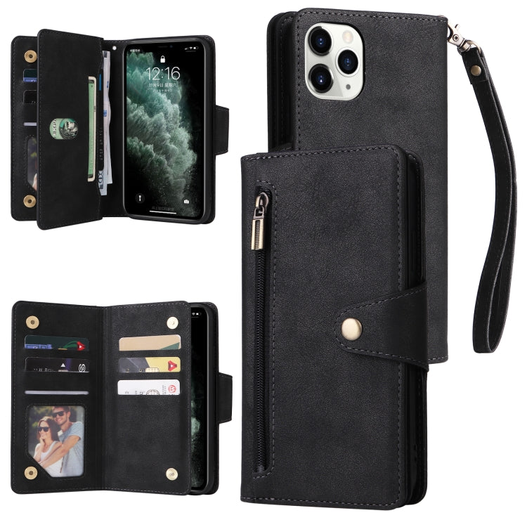 Custodia portafoglio in pelle 9 carte per iPhone XR