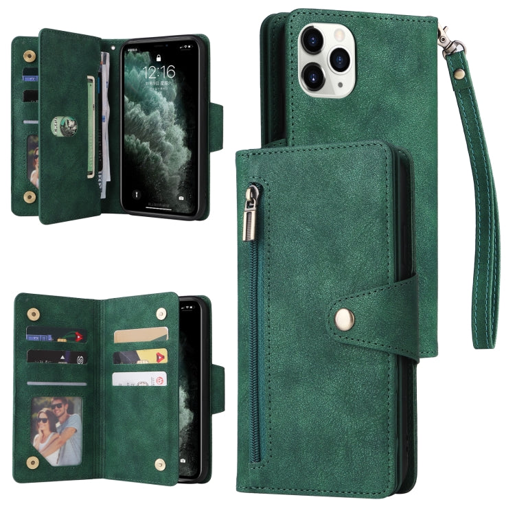 Custodia portafoglio in pelle 9 carte per iPhone XR