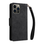 Custodia portafoglio in pelle 9 carte per iPhone 13 Pro Max