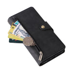 Custodia portafoglio in pelle 9 carte per iPhone 13 Pro Max