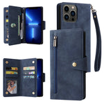 Custodia portafoglio in pelle 9 carte per iPhone 13 Pro Max