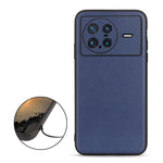 Cassa del telefono in vera pelle con trama in pelle di agnello con foro accurato, For vivo iQOO Neo6, For vivo X Note