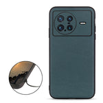 Cassa del telefono in vera pelle con trama in pelle di agnello con foro accurato, For vivo iQOO Neo6, For vivo X Note