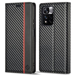 LC.IMEEKE Custodia per telefono in pelle con vibrazione in fibra di carbonio, For Xiaomi 11T / 11T Pro, For Xiaomi Mi 11 Lite, For Xiaomi Poco X4 Pro 5G, For Xiaomi Poco X3 NFC / Poco X3 Pro, For Xiaomi Redmi Note 11 Pro China                          ...