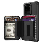 Custodia portafoglio in PU con cerniera per Galaxy Note10