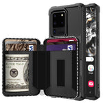 Custodia portafoglio in PU con cerniera per Galaxy Note10