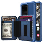 Custodia portafoglio in PU con cerniera per Galaxy Note10