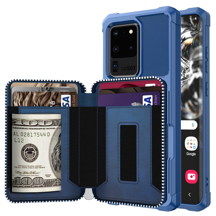 Custodia portafoglio in PU con cerniera per Galaxy Note10