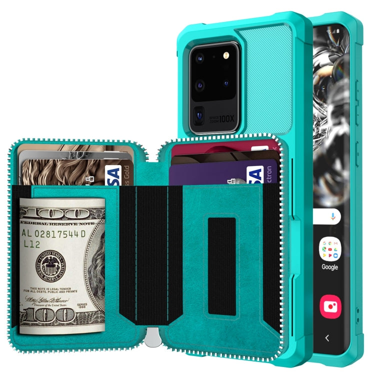 Custodia portafoglio in PU con cerniera per Galaxy Note10