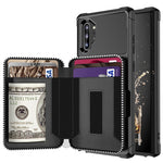 Custodia portafoglio in PU con cerniera per Galaxy Note10