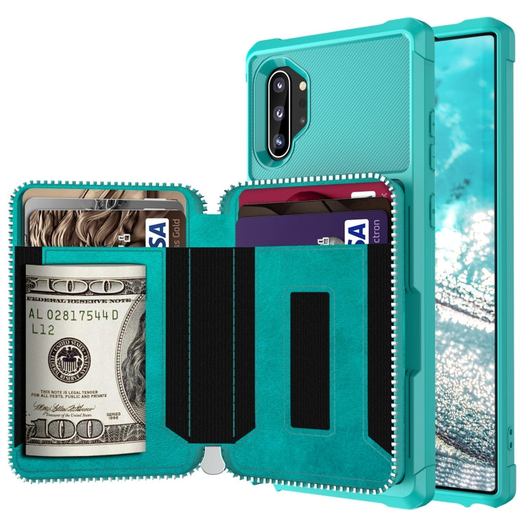 Custodia portafoglio in PU con cerniera per Galaxy Note10