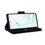 Rivetto Fibbia 9 carte Custodia per telefono in pelle a tre pieghe, For Samsung Galaxy Note10 Lite, For Samsung Galaxy Note10+, For Samsung Galaxy Note20 Ultra, For Samsung Galaxy S8