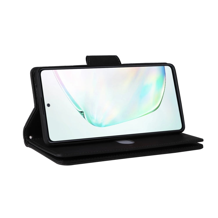 Rivetto Fibbia 9 carte Custodia per telefono in pelle a tre pieghe, For Samsung Galaxy Note10 Lite, For Samsung Galaxy Note10+, For Samsung Galaxy Note20 Ultra, For Samsung Galaxy S8