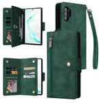 Rivetto Fibbia 9 carte Custodia per telefono in pelle a tre pieghe, For Samsung Galaxy Note10 Lite, For Samsung Galaxy Note10+, For Samsung Galaxy Note20 Ultra, For Samsung Galaxy S8