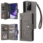 Rivetto Fibbia 9 carte Custodia per telefono in pelle a tre pieghe, For Samsung Galaxy Note10 Lite, For Samsung Galaxy Note10+, For Samsung Galaxy Note20 Ultra, For Samsung Galaxy S8